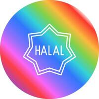 Symbol für Halal-Vektor vektor