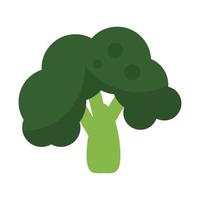 broccoli ikon tecknad grönsak och frukt vektorillustration vektor