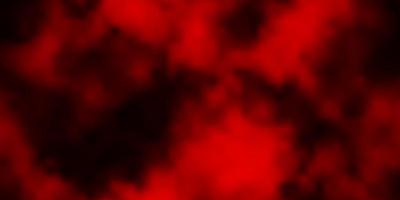 mörk röd vektor konsistens med molnig himmel