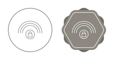 geschütztes WLAN-Vektorsymbol vektor