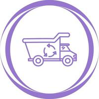 Recycling-LKW-Vektorsymbol vektor