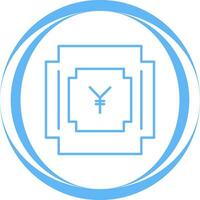 yen symbol vektor ikon