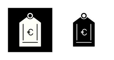 Euro-Tag-Vektor-Symbol vektor