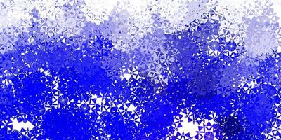 hellblauer Vektorhintergrund mit Weihnachtsschneeflocken vektor