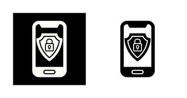 Vektorsymbol für mobile Sicherheit vektor