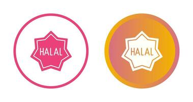 Symbol für Halal-Vektor vektor