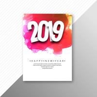2019 text broschyr fest mall bakgrund vektor
