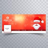 God julkort facebook banner mall design vektor