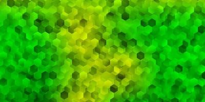 hellgrünes gelbes Vektormuster mit Sechsecken vektor