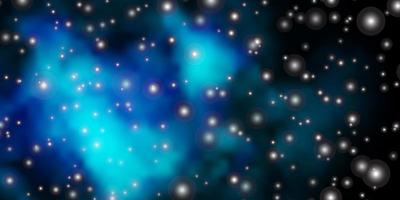 dunkelblaue Vektorbeschaffenheit mit schönen Sternen vektor