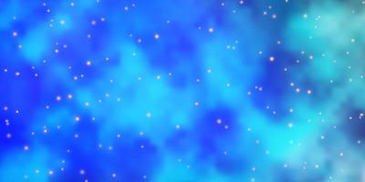 ljusblå vektormönster med abstrakta stjärnor vektor