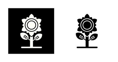 Symbol für Sonnenblumenvektor vektor