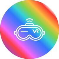 virtuell Wirklichkeit Headset Vektor Symbol