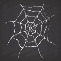 spindelnät handritad skissad webb vektorillustration isolerad på vit bakgrund vektor
