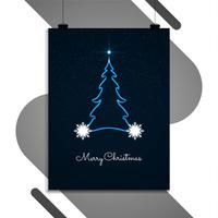 Broschüre-Designschablone der abstrakten frohen Weihnachten vektor