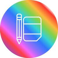 Radiergummi mit Bleistift Vektor Symbol