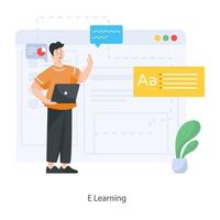 E-Learning-Design vektor
