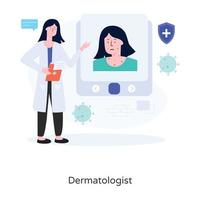 Design des Dermatologen vektor