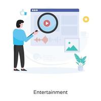 trendig underhållningsdesign vektor
