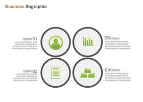 Business-Infografik-Design-Vorlage. Infografik-Vektor-Illustration. perfekt für Marketing, Werbung, Präsentationsgestaltungselement vektor