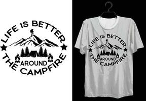 camping t-shirt design. rolig gåva camping t-shirt design för läger älskare. typografi, beställnings, vektor t-shirt design. värld Allt husbil t-shirt design för äventyr