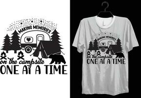 Camping T-Shirt Design. komisch Geschenk Camping T-Shirt Design zum Lager Liebhaber. Typografie, Brauch, Vektor T-Shirt Design. Welt alle Wohnmobil T-Shirt Design zum Abenteuer