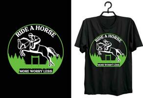 Pferd T-Shirt Design. Typografie, Brauch, Vektor T-Shirt Design. Pferd T-Shirt Design zum Pferd Liebhaber und Pferd erreichen Turnier.