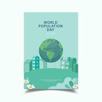 Vektorillustration zum Tag der Weltbevölkerung vektor