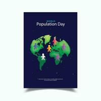 Vektor Illustration von Welt Population Tag