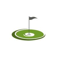 Golf Feld Logo Vorlage Vektor Illustration Design. geeignet zum Ihre Design brauchen, Logo, Illustration, Animation, usw.