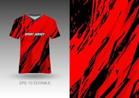 Sport Hemd Vektor Design, Fußball Jersey Attrappe, Lehrmodell, Simulation Uniform Vorderseite Aussicht