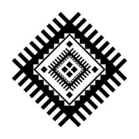 geometrische ethnische Musterkunst. amerikanischer, mexikanischer Stil. Hintergrund aztekische Stammesverzierung. design für stoff, kleidung, textil, logo, symbol. vektor