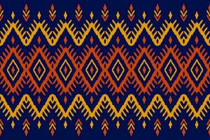 teppich ethnisches stammesmuster kunst. ethnisches ikat nahtloses muster. amerikanischer, mexikanischer Stil. vektor