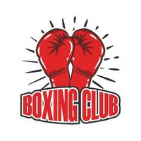 boxning logotyp emblem samling design mall vektor