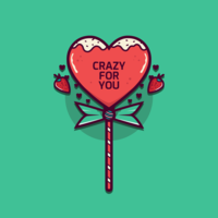 Valentine Candy Hearts-Vektor vektor