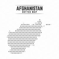 prickad karta över afghanistan vektor