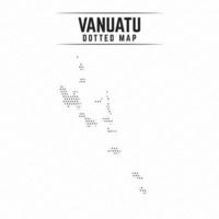 prickad karta över vanuatu vektor