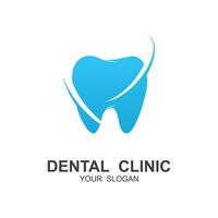 Dental Logo zum Zahnarzt und Dental Klinik vektor