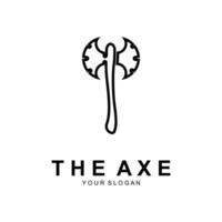 Axt Logo, Holz Schneiden Werkzeug Vektor Symbol, Silhouette Design