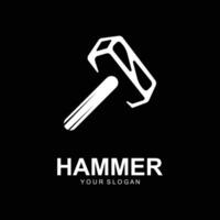 Hammer-Logo-Vektor-Illustration-design vektor