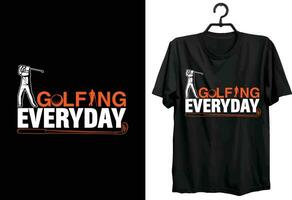 golf t-shirt design. typografi, beställnings, vektor t-shirt design. värld golf t-shirt design för golf älskande och spelare