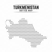 gepunktete karte von turkmenistan vektor