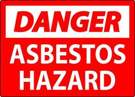 asbest fara tecken asbest fara område auktoriserad personal endast vektor