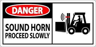 fara tecken ljud horn Fortsätt långsamt vektor