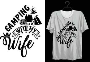 Camping T-Shirt Design. komisch Geschenk Camping T-Shirt Design zum Lager Liebhaber. Typografie, Brauch, Vektor T-Shirt Design. Welt alle Wohnmobil T-Shirt Design zum Abenteuer.