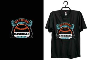 Baseball T-Shirt Design. Typografie, Brauch, Vektor T-Shirt Design. amerikanisch Baseball T-Shirt Design