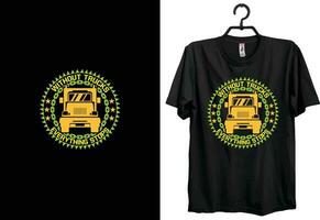 lastbil t-shirt design. typografi, beställnings, vektor t-shirt design. värld lastbil förare t-shirt design.