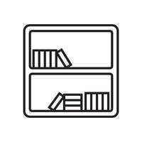 Bücherregal Symbol Vektor