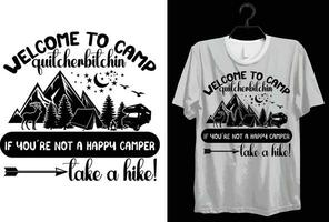 Camping T-Shirt Design. komisch Geschenk Camping T-Shirt Design zum Lager Liebhaber. Typografie, Brauch, Vektor T-Shirt Design. Welt alle Wohnmobil T-Shirt Design zum Abenteuer.