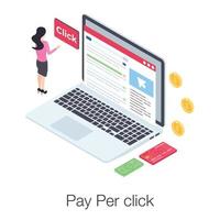 Pay-per-Click vektor